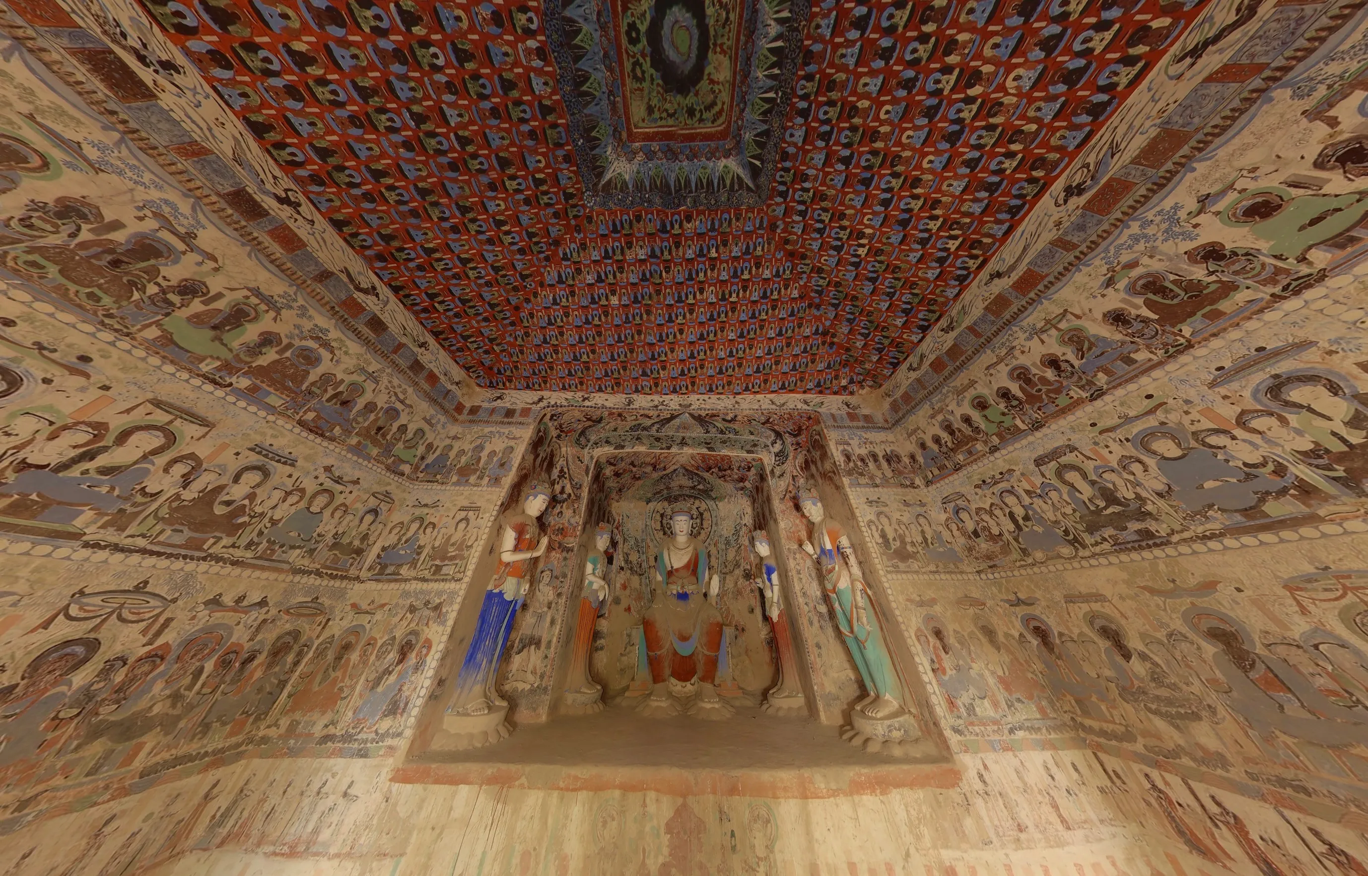 390 窟 图源 数字敦煌